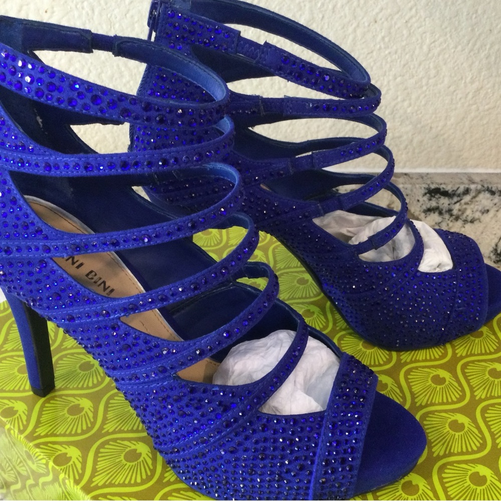 Sparkling Royal Blue stilettos.